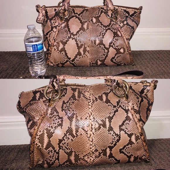 BALLY Python Top Handle Crossbody Bag - Picture 14 of 15